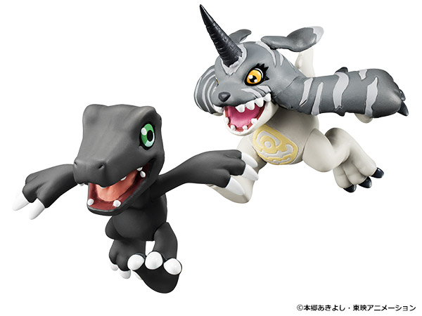 MegaHouse Digimon Adventure Wonder Festival Black Agumon & Gabumon Ltd Figures 