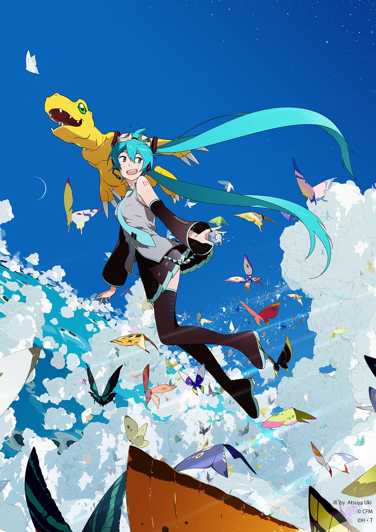 Adventure th Collaboration With Hatsune Miku New Art By Uki Atsuya With The Will Digimon Forums