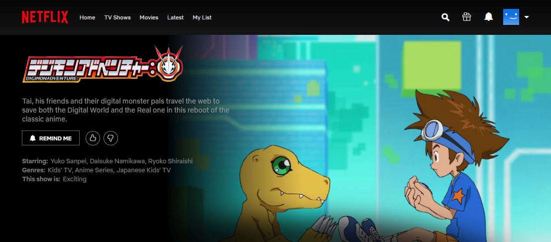 Netflix Japan Gets Digimon Adventure: a Week after TV Airing | With the  Will // Digimon Forums
