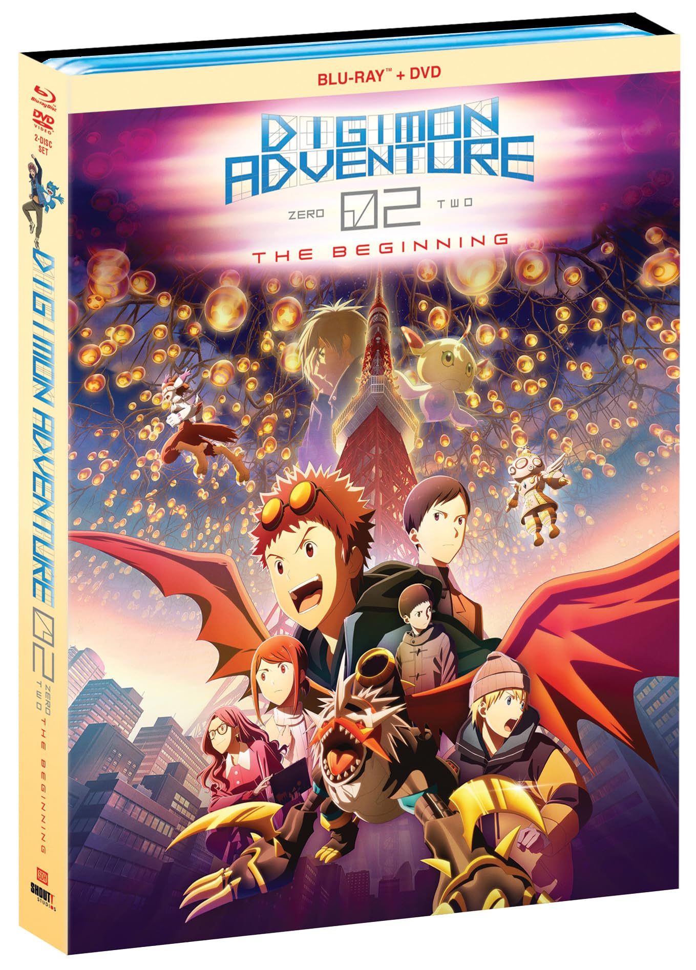 US Blu-ray/DVD of Digimon Adventure 02: The Beginning on