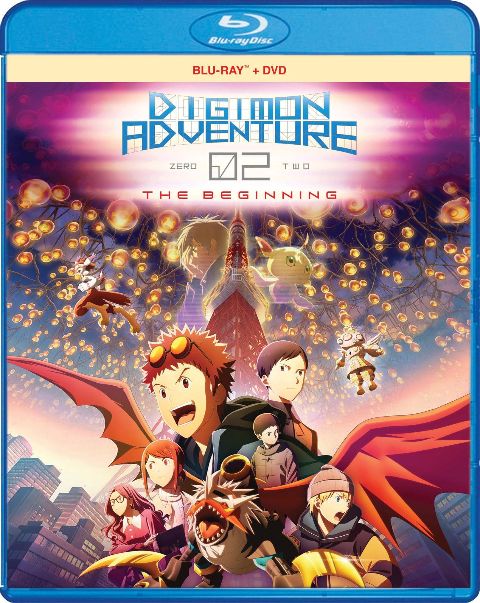 US Blu-ray/DVD of Digimon Adventure 02: The Beginning on