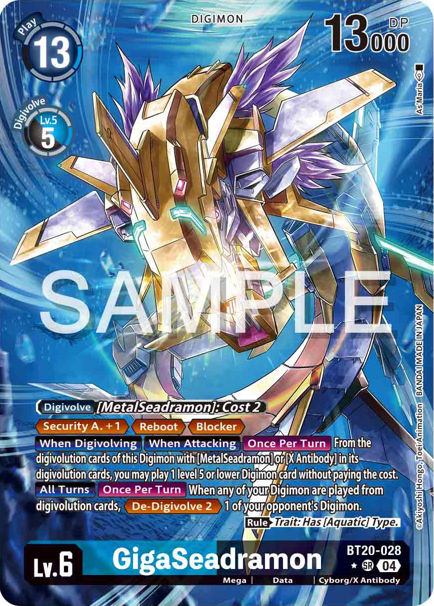 GigaSeadramon Parallel/Alt Art Preview for Digimon Card Game