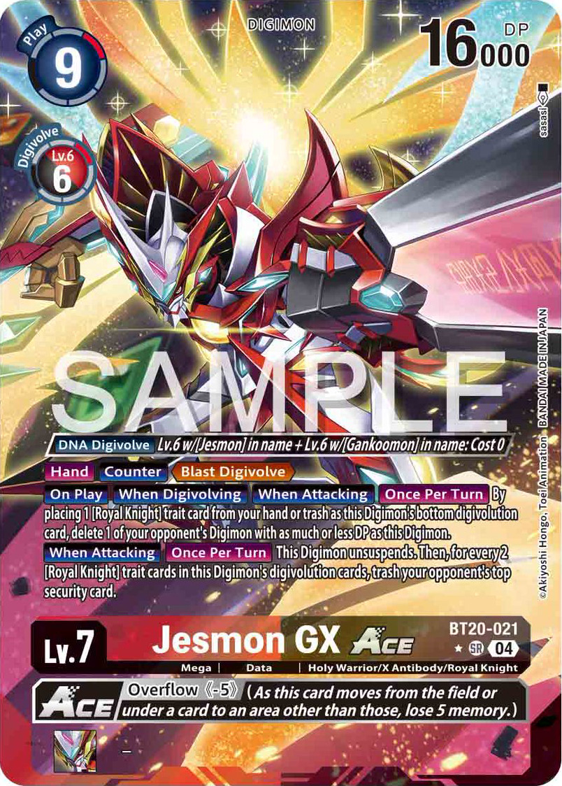 Jesmon GX Ace Parallel/Alt Art Preview for Digimon Card Game Jesmon GX Ace Parallel/Alt Art Preview for Digimon Card Game