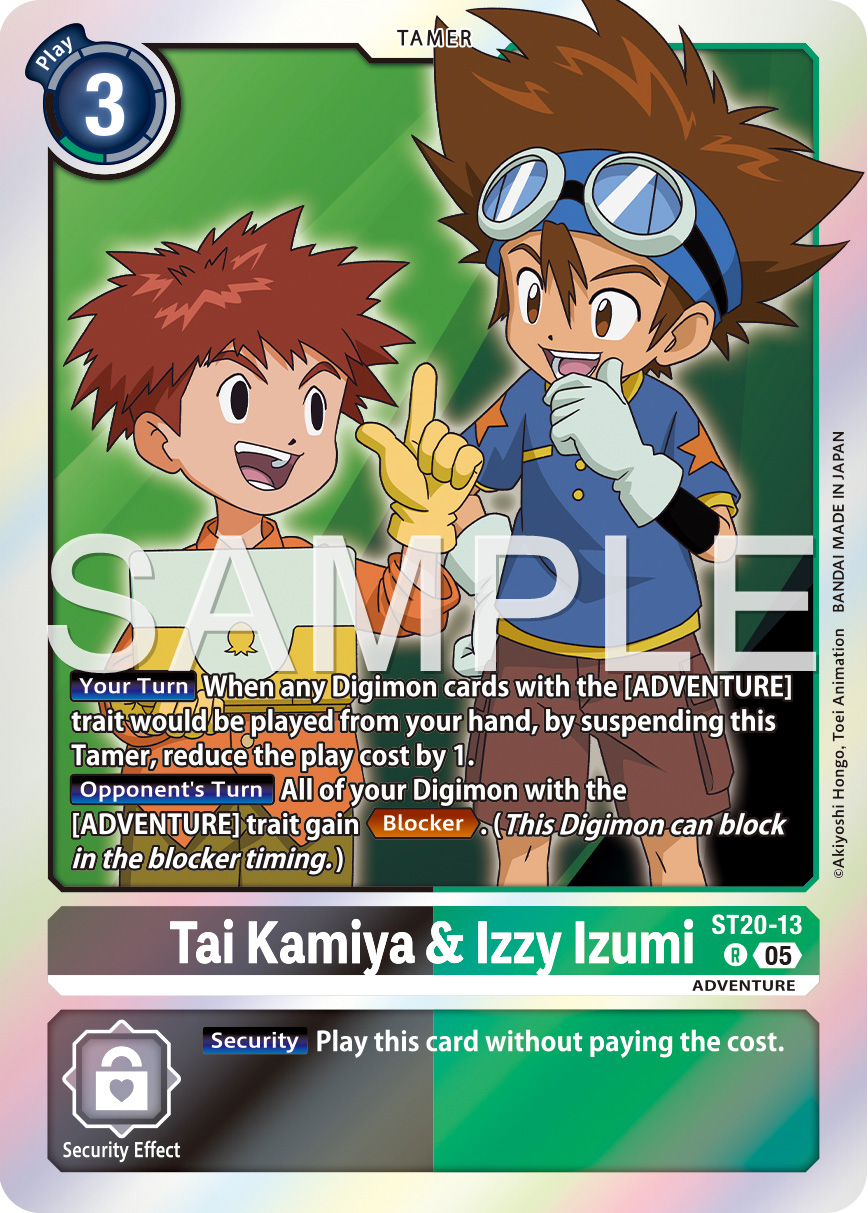 Tamer Cards Sora & Hikari/Sora & Kari and Taichi & Koushiro