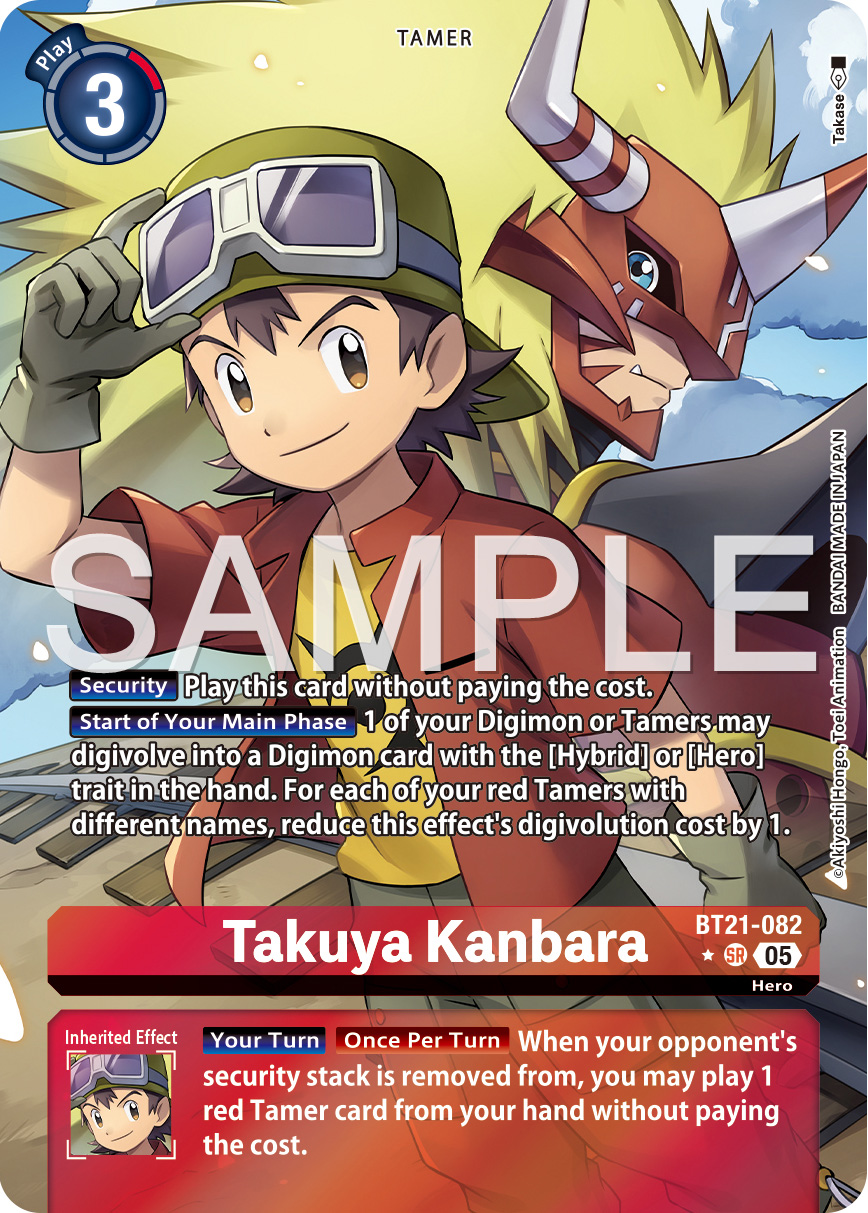 Tamer Card Takuya Parallel/Alt Art Preview for Digimon Card