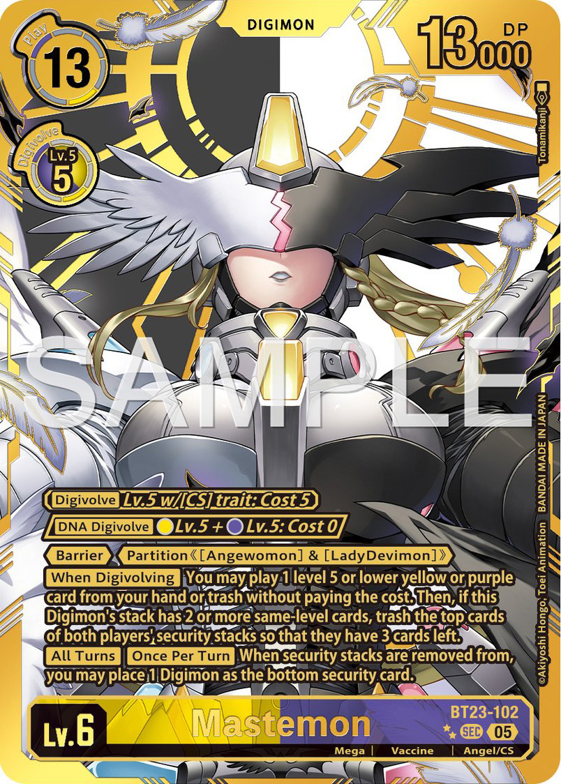 Mastemon Special Parallel/Alt Art Previews for Digimon Card Game