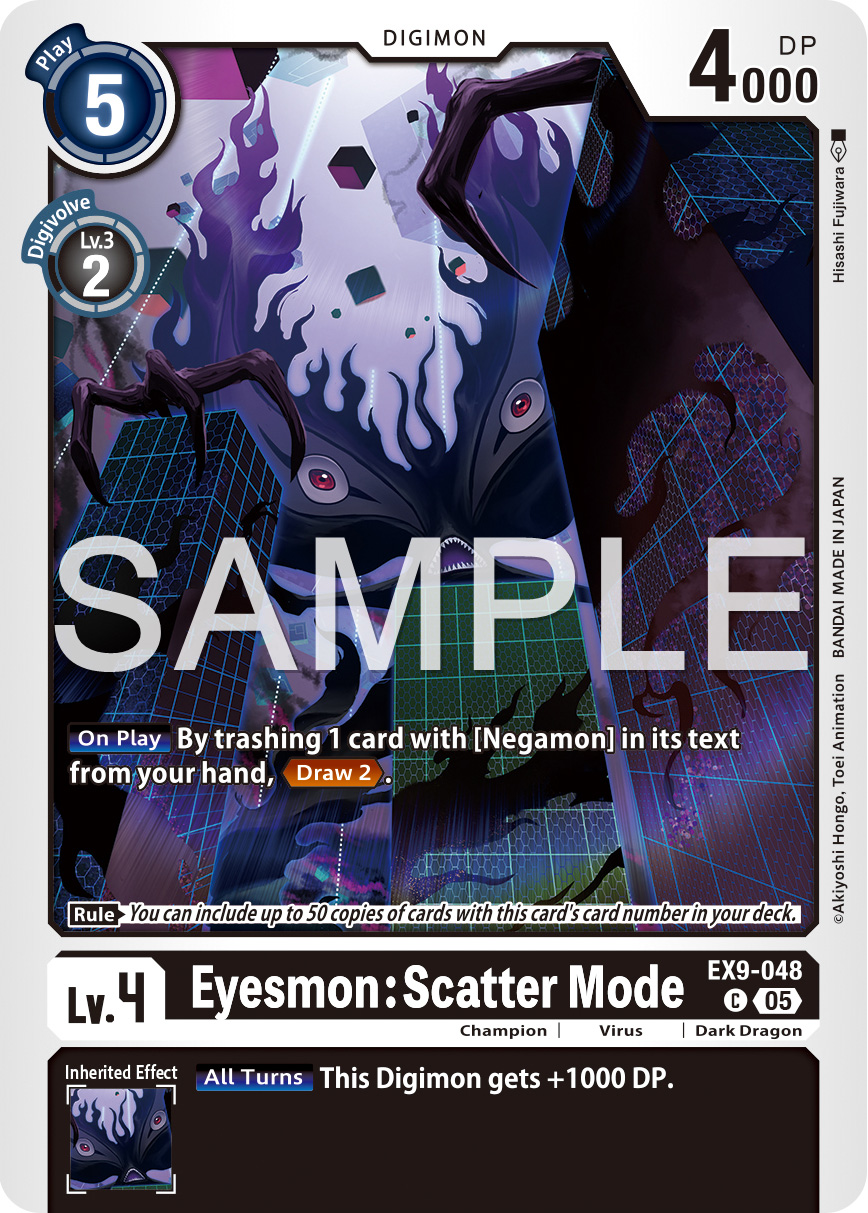 Eyesmon: Scatter Mode Preview for Digimon Card Game Booster