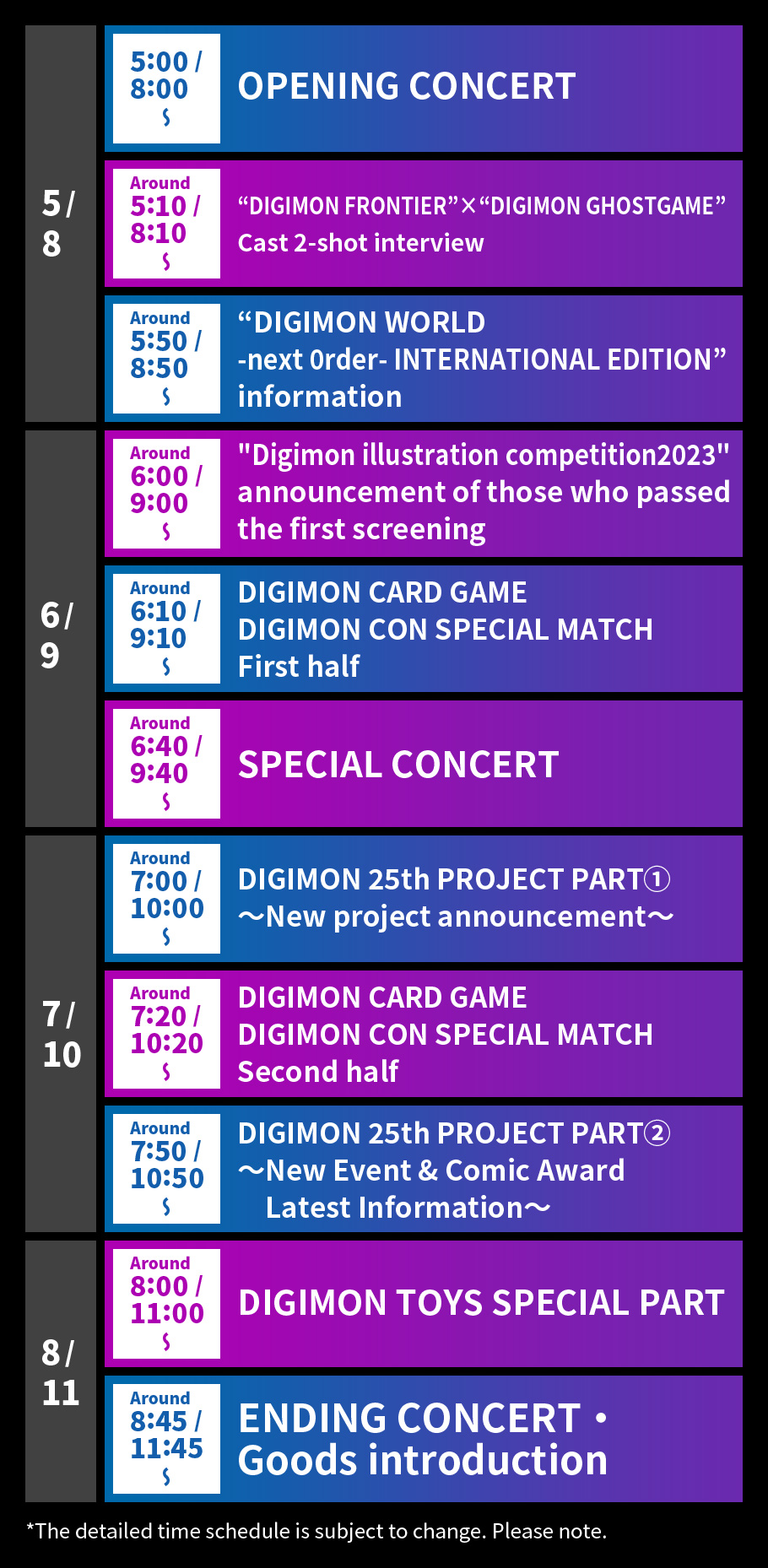 Timetable｜AnimeJapan 2023