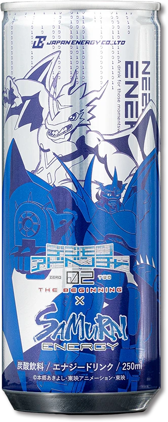 SAMURAI ENERGY デジモンアドベンチャー02 コラボ4種セット SAMURAI ENERGY デジモンアドベンチャー02 コラボ4種セットア