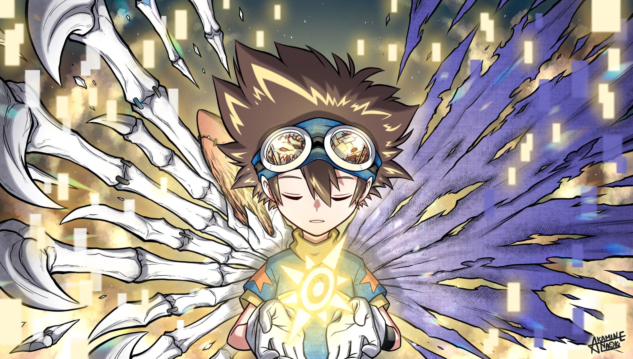 Digimon Ghost Game – Fanarts of the Week – Part 2/5 – “Don't worry