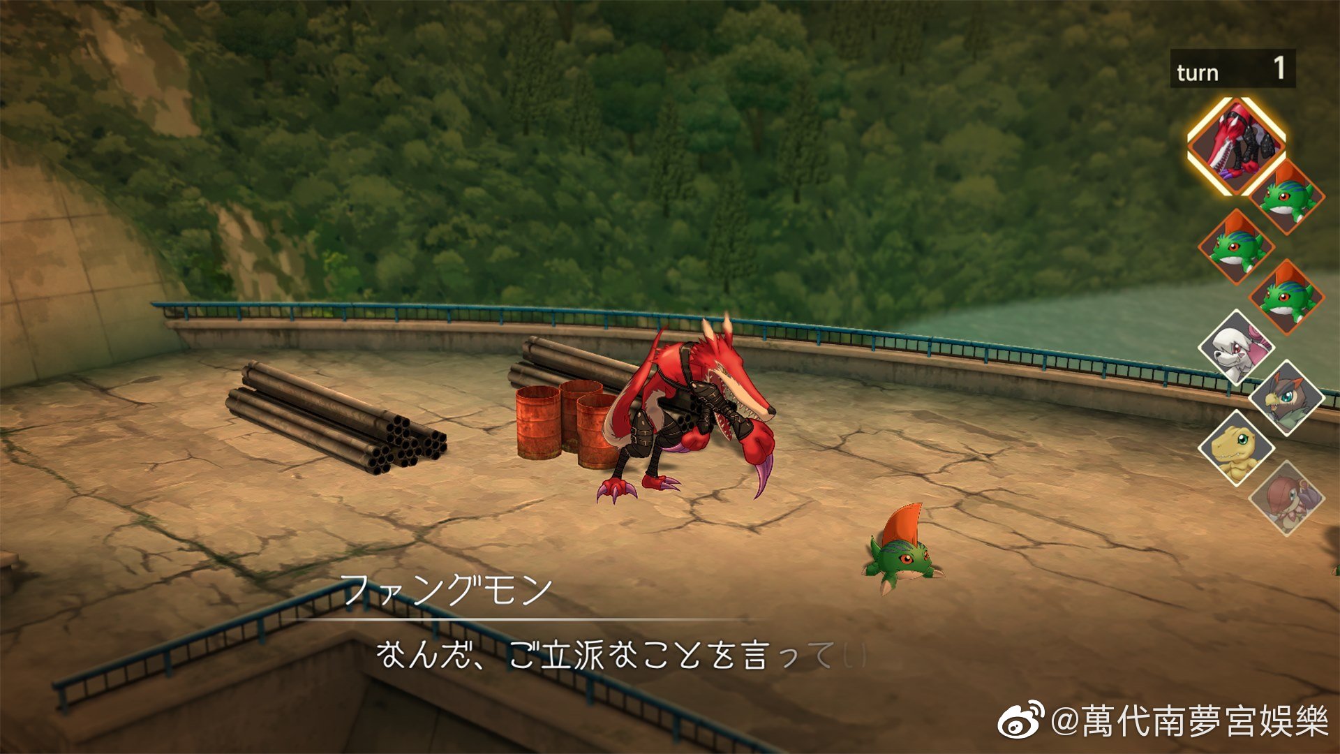 Survive Updates More Digimon, Battle/Map/Dialogue screens, Game