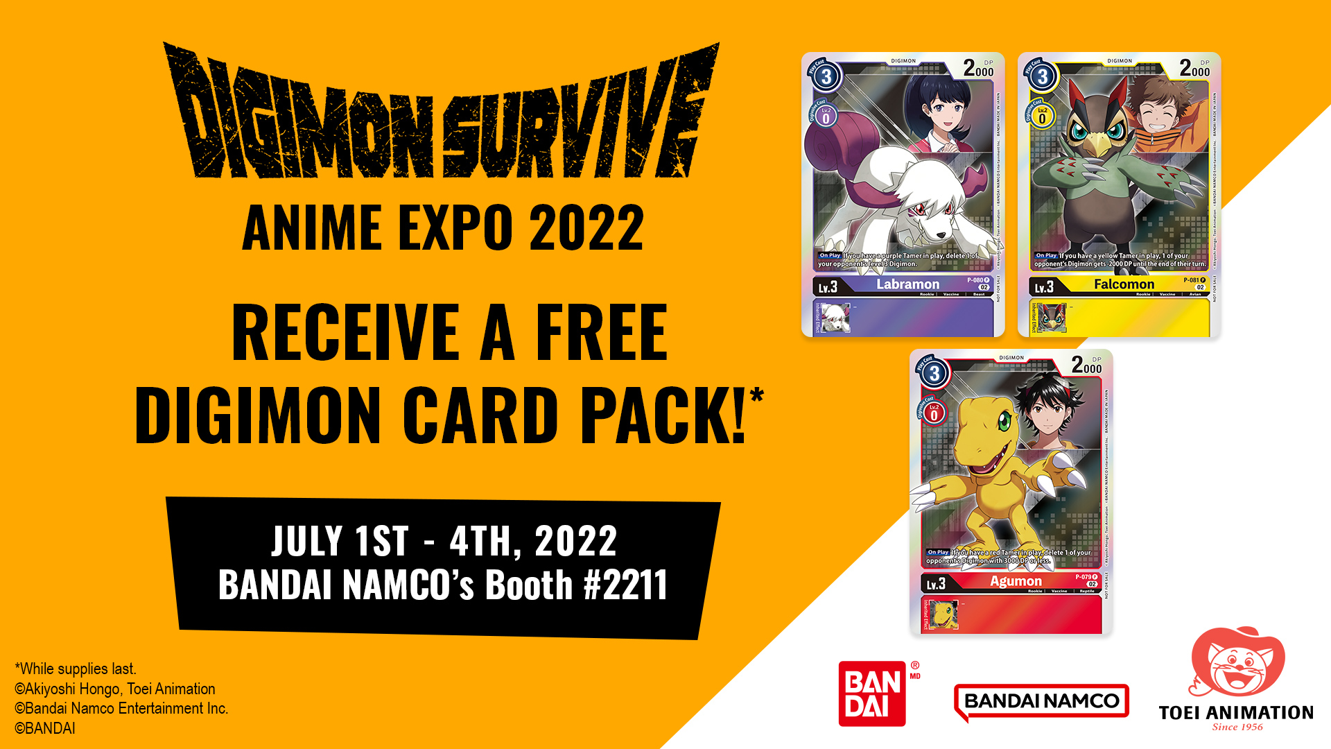 English Survive Card Game Promo Cards at Anime Expo 2022 | With the Will //  Digimon Forums