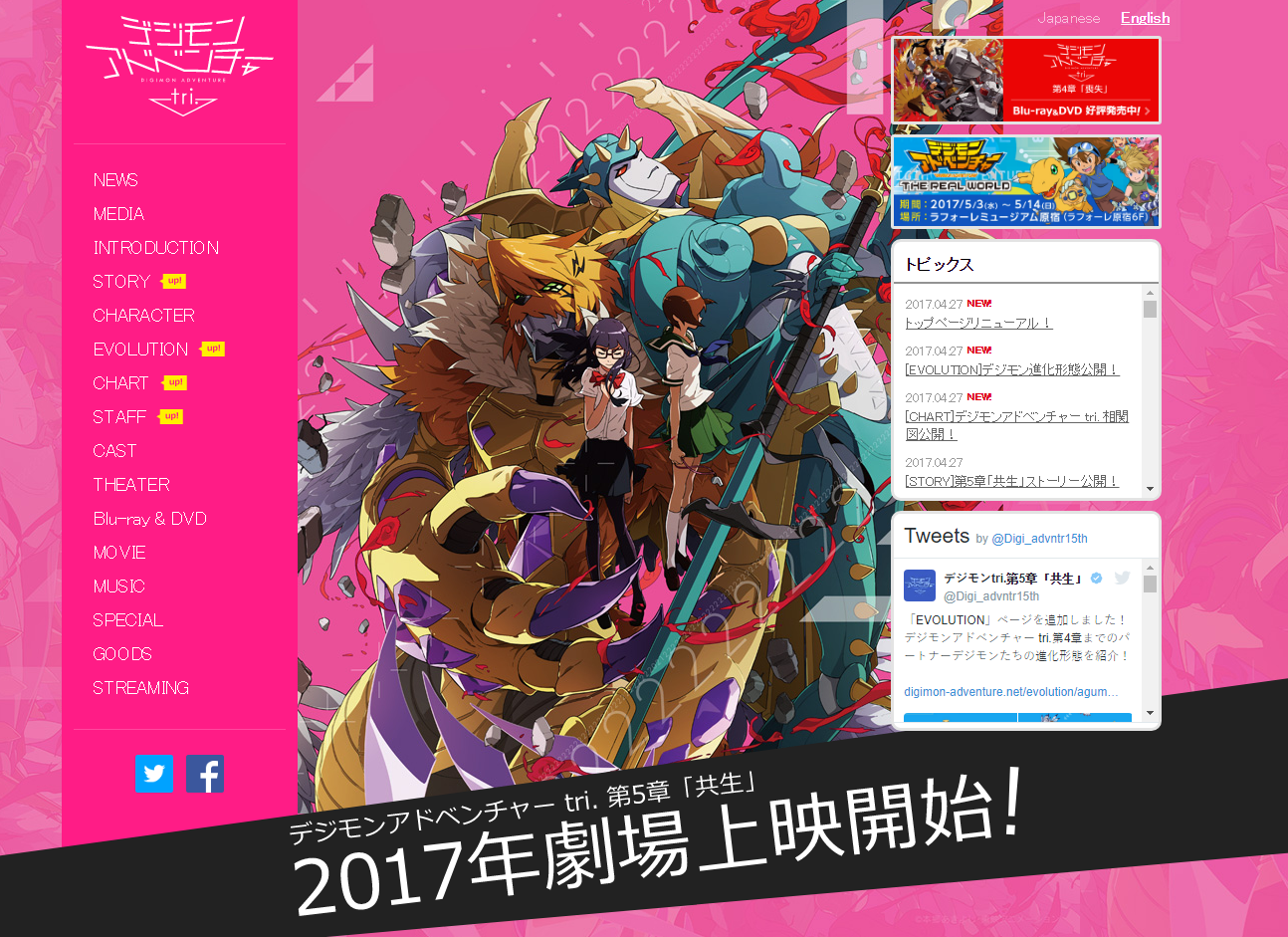 tri. Part 5 Website Update- Teaser Text, Character Relationship and Evo  Charts